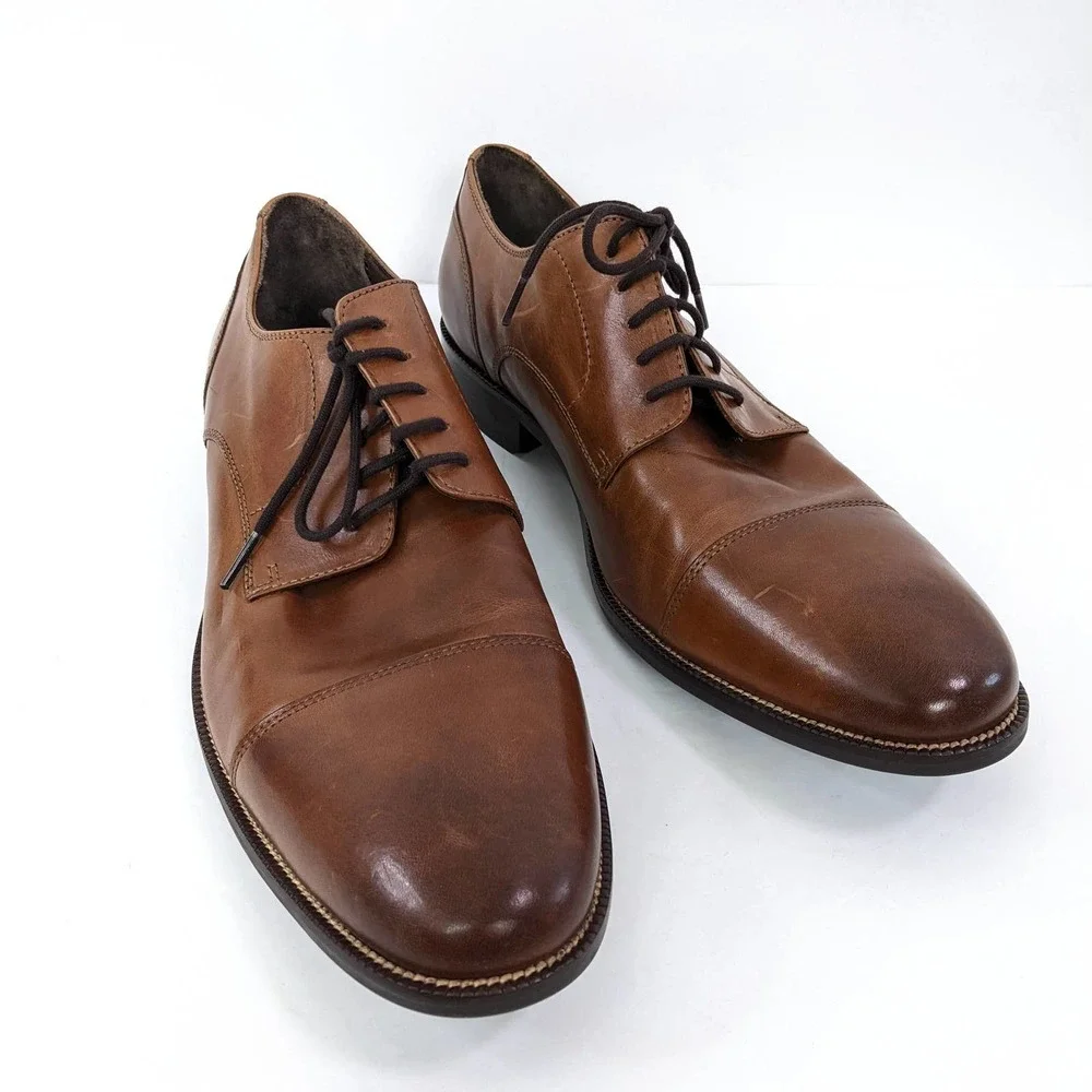 Cole Haan Size 12M Men's Modern Classics Cap Oxford Shoes British Tan
